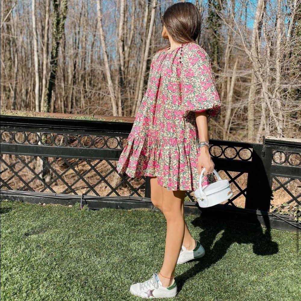 SOLD Zara puff shoulder print dress - Picture 15 of 16